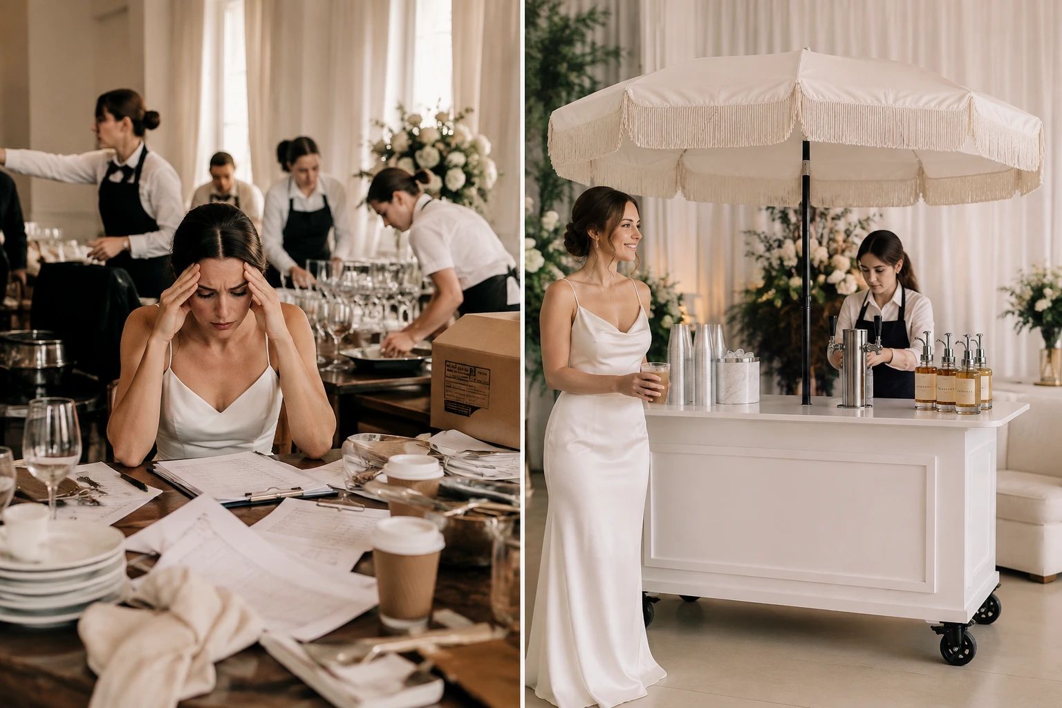 Wedding coffee cart — testimonials